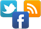 Anwendungen und Seiten für Facebook und Twitter