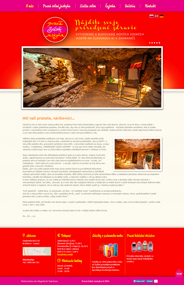 Website of Genuine Salt Cave